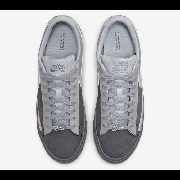 Nike SB Zoom Blazer Low GT QS Fort Percent Against Rights DN3754 001 - Picture 2 of 10